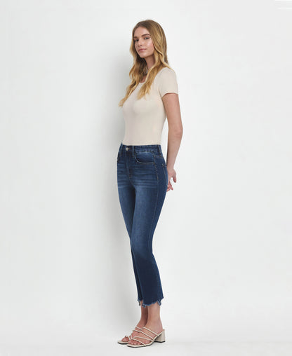 Left 45 degrees product image of Ardent - High Rise Crop Slim Straight Jeans