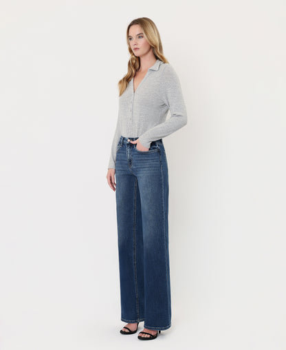 Left 45 degrees product image of Irresistible - High Rise Loose Wide Leg Jeans