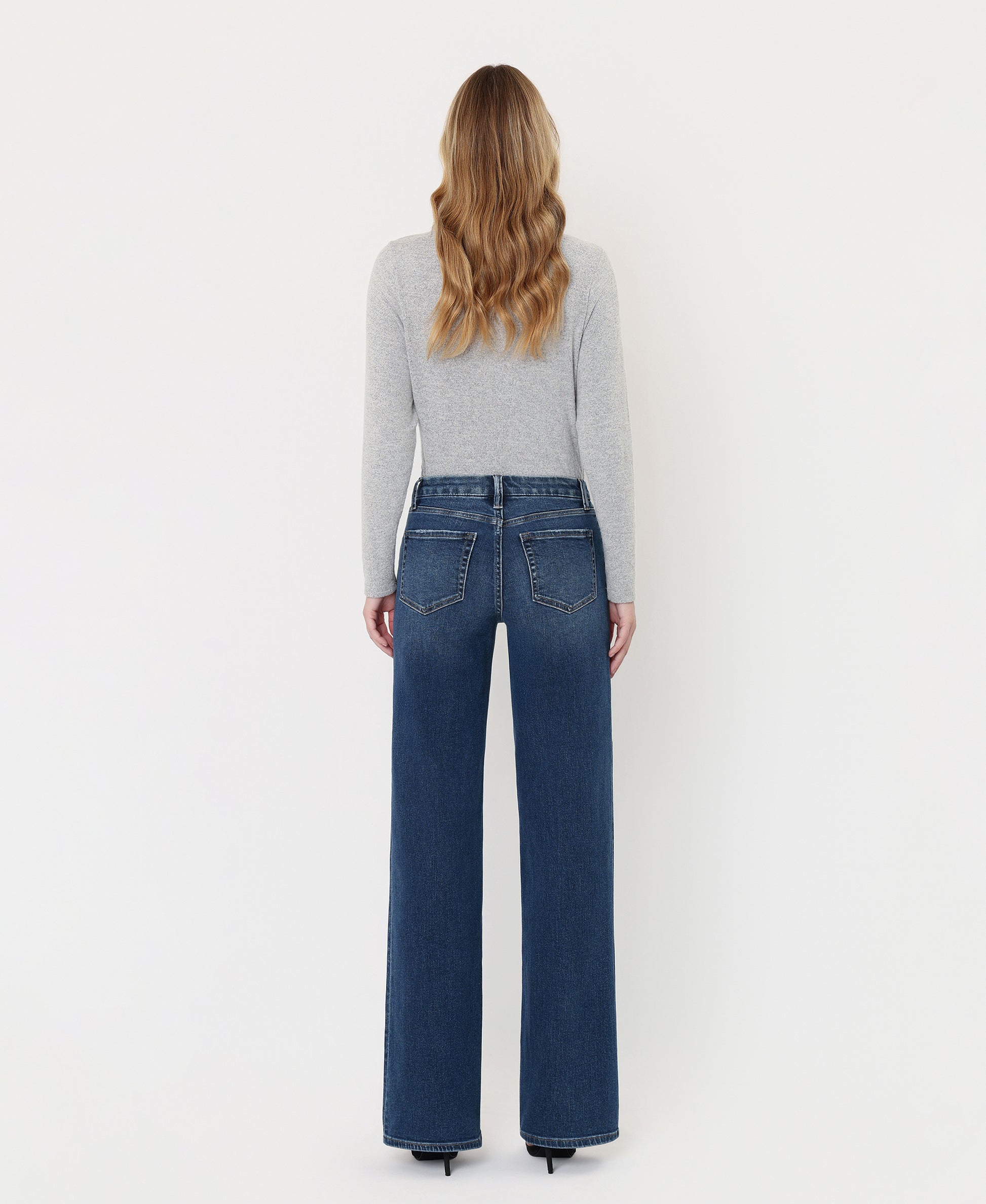 Back product images of Irresistible - High Rise Loose Wide Leg Jeans