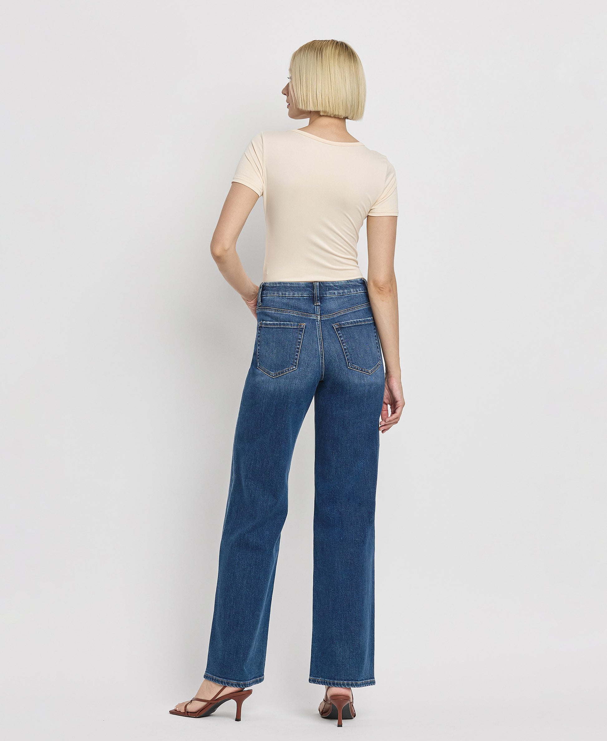 Back product images of Irresistible - High Rise Loose Wide Leg Jeans