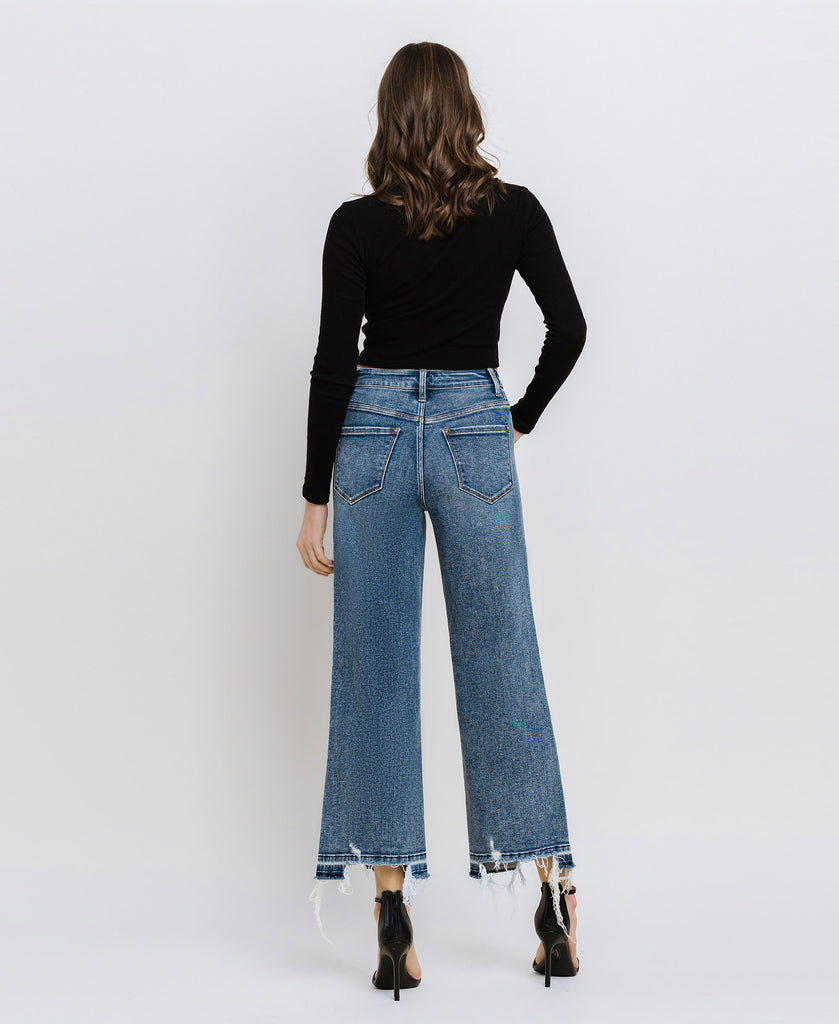 Back product images of Resilient - Super High Rise Crop Wide Leg Jeans