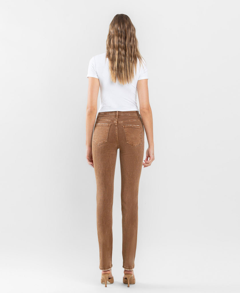Back product images of Toffee - High Rise Slim Straight Jeans