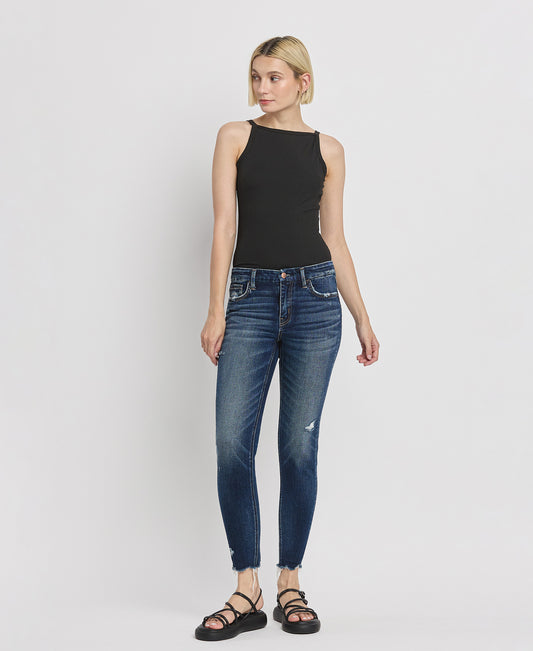 Front product images of Monumentally - Mid Rise Ankle Skinny Jeans