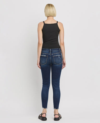 Back product images of Monumentally - Mid Rise Ankle Skinny Jeans