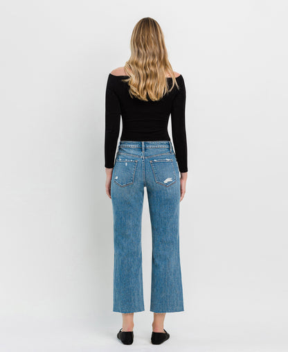 Back product images of Brandon Mountain - High Rise Crop Slim Wide Jeans