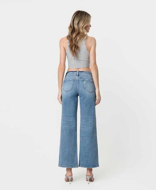 Back product images of Elbe River - High Rise Wide Leg Jeans