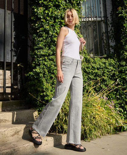 editorial image of Clementine - High Rise Wide Leg Jeans