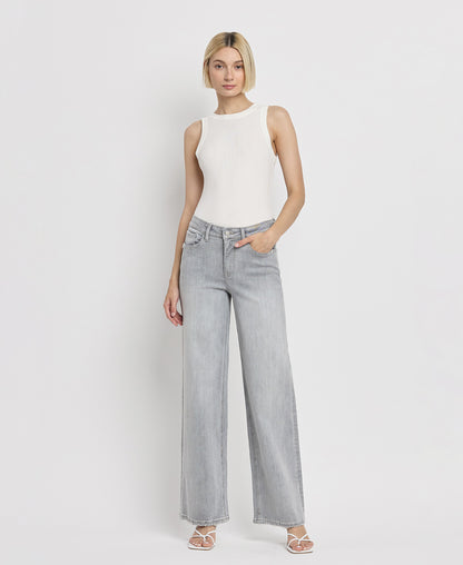 Front product images of Clementine - High Rise Wide Leg Jeans