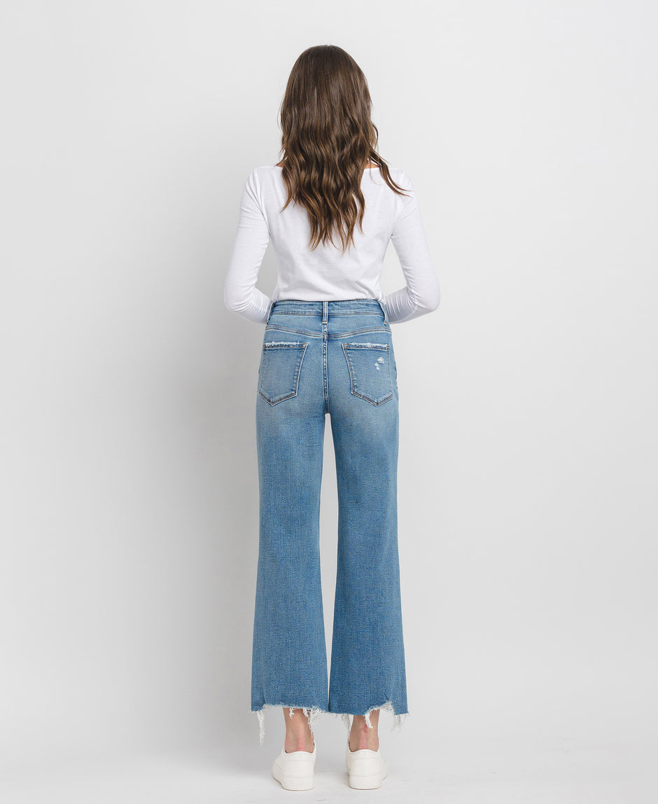 Flying Monkey Women's La Jolla Light Washed Distressed Mom Jeans Blue Size 24