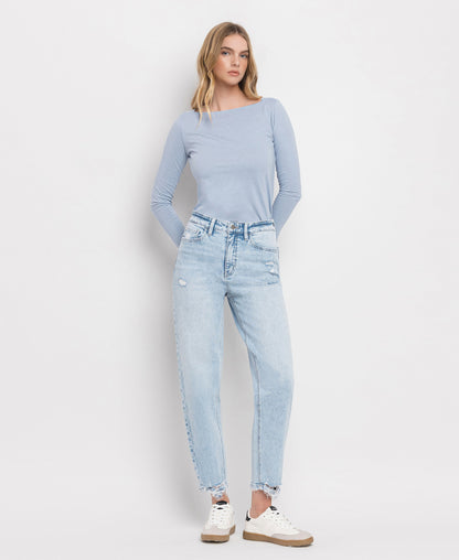 Front product images of Sweet Nothing - Super High Rise Barrel Leg Jeans