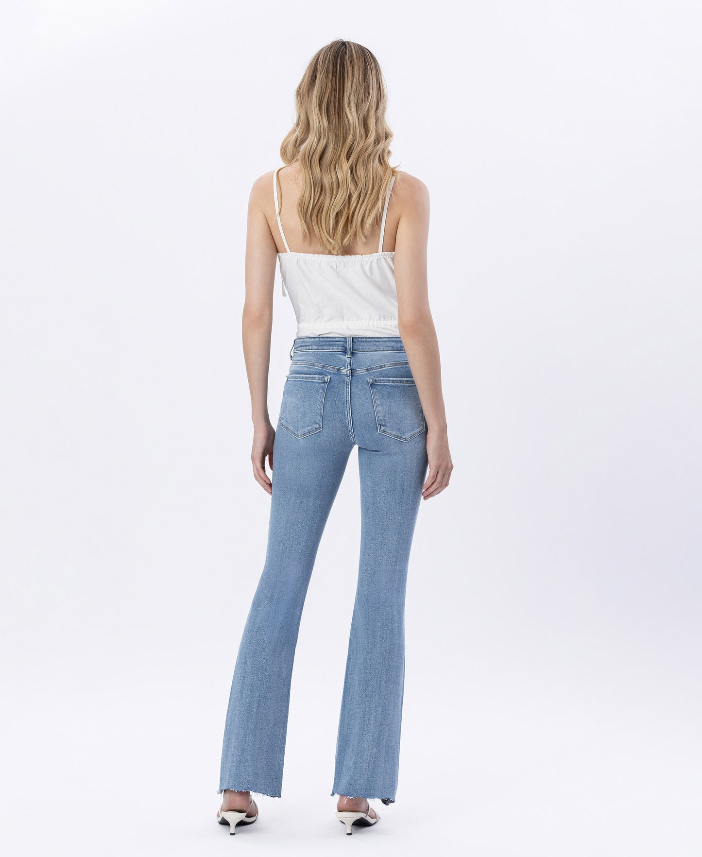 Back product images of Timely - Mid Rise Bootcut Jeans