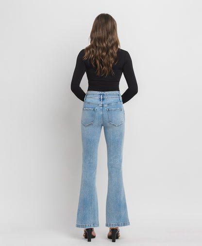 Back product images of Amenity - High Rise Split Hem Flare Jeans