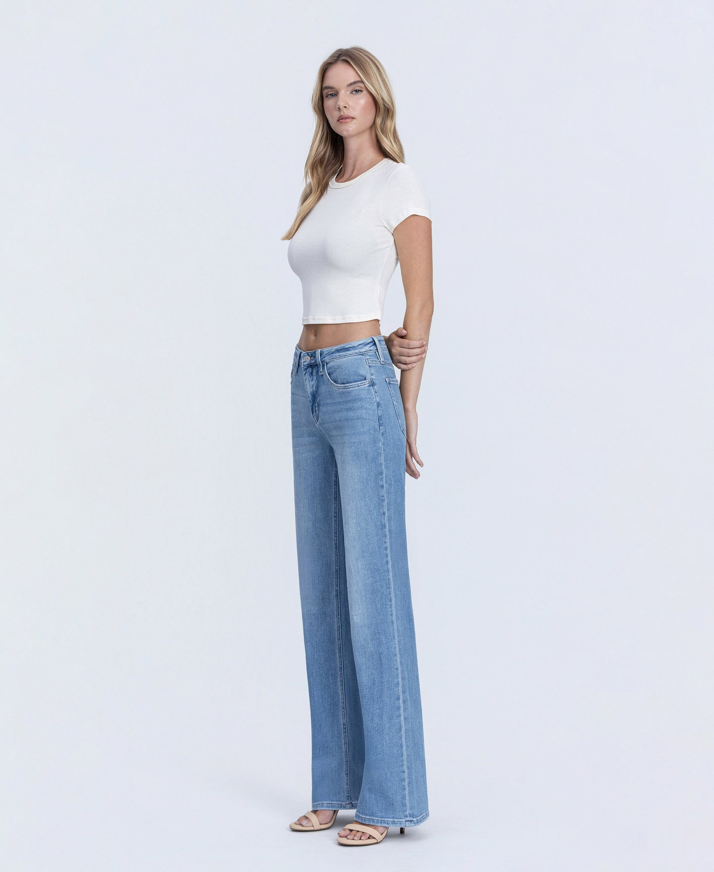 Left 45 degrees product image of Impassioned - High Rise Vintage Flare Jeans