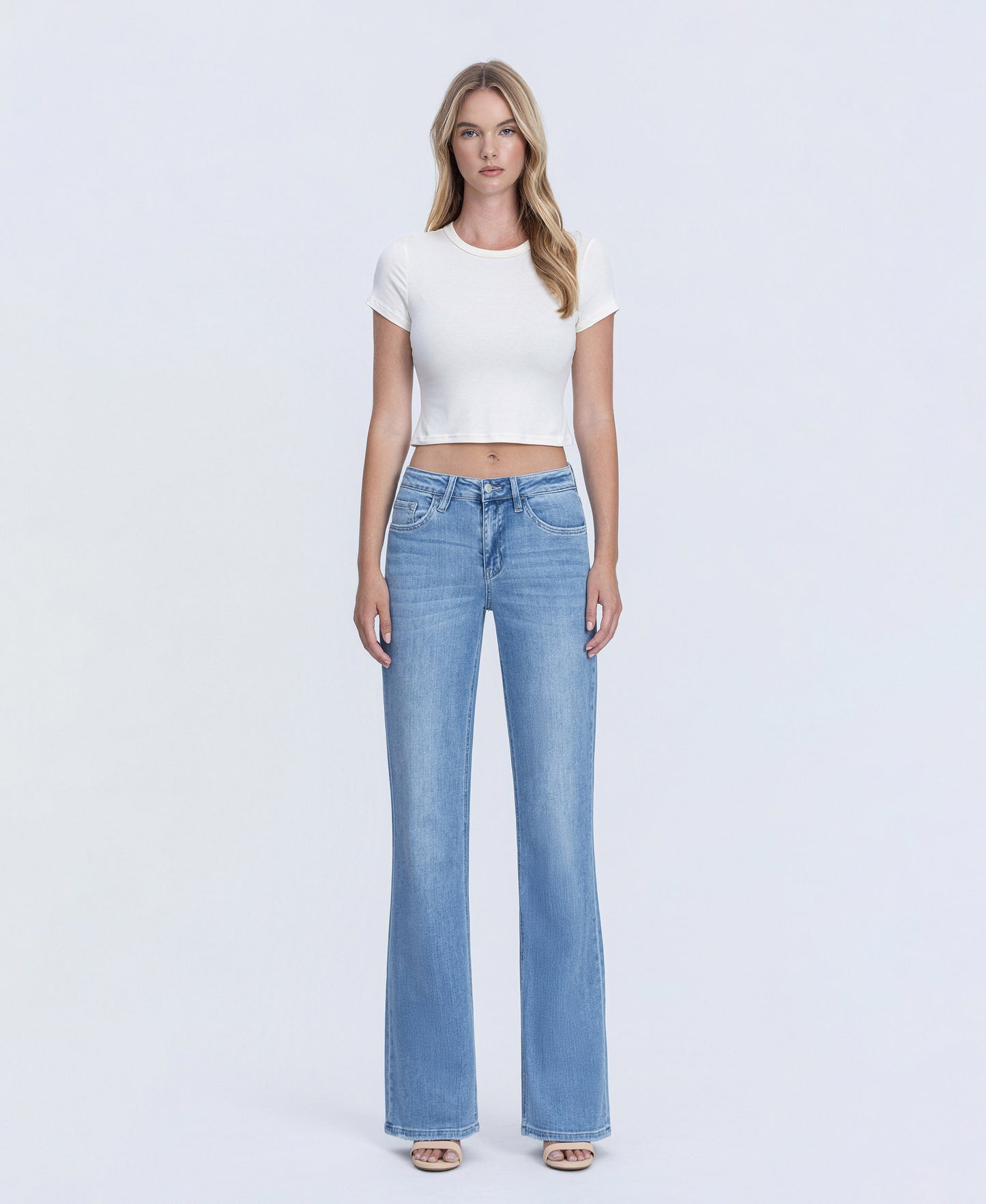 Front product images of Impassioned - High Rise Vintage Flare Jeans