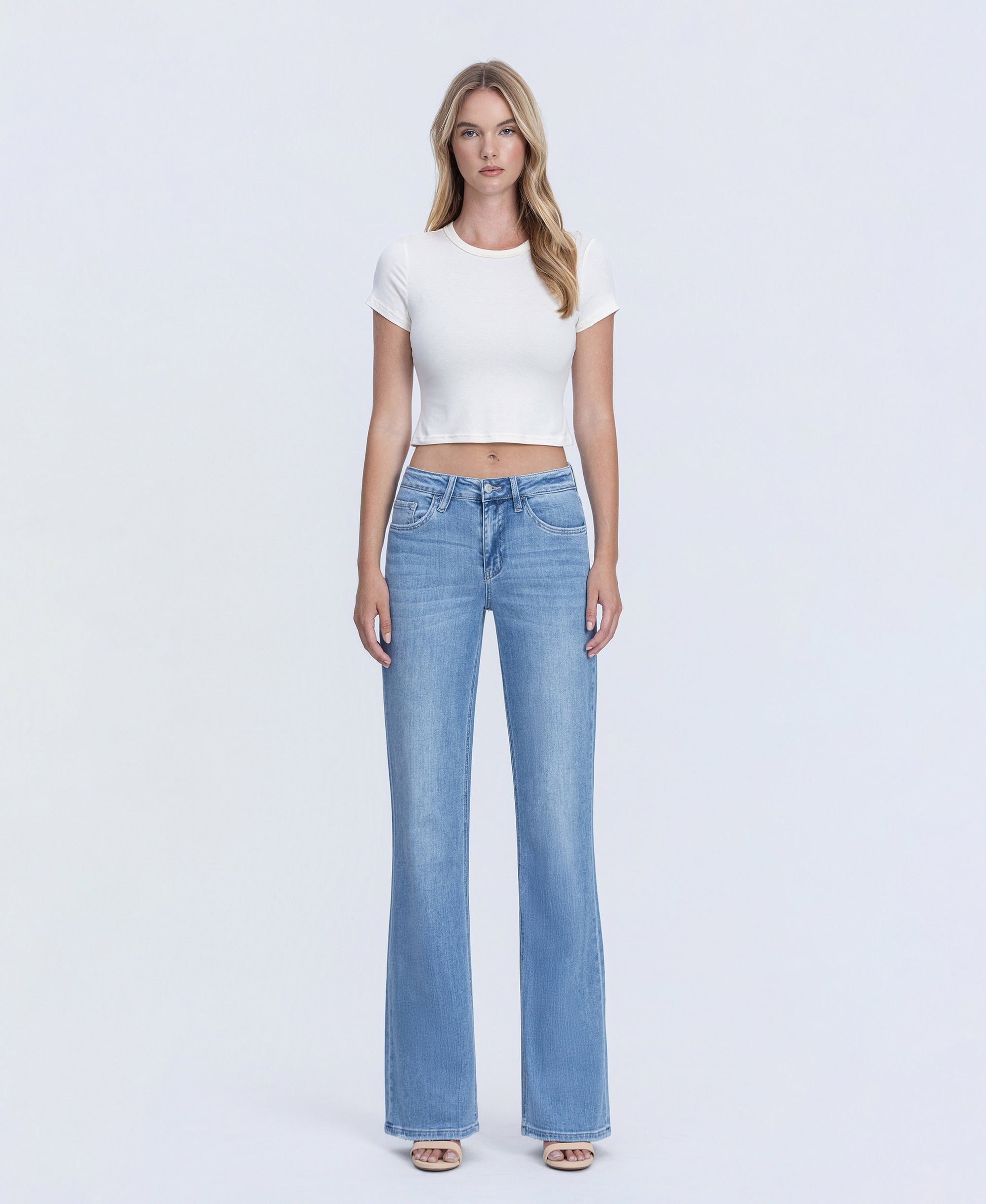 Front product images of Impassioned - High Rise Vintage Flare Jeans