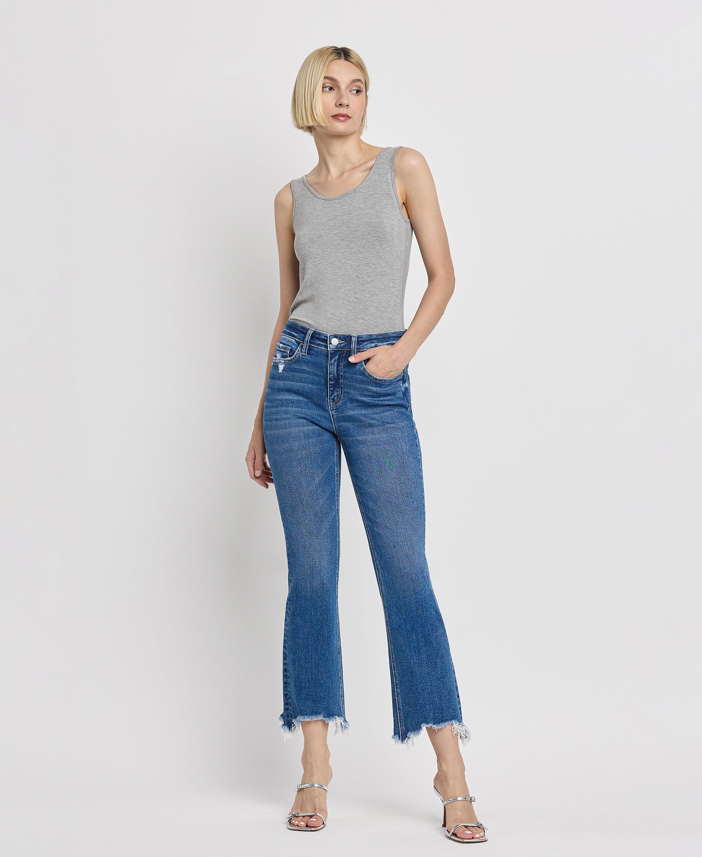 Front product images of Generosity - High Rise Kick Flare Jeans