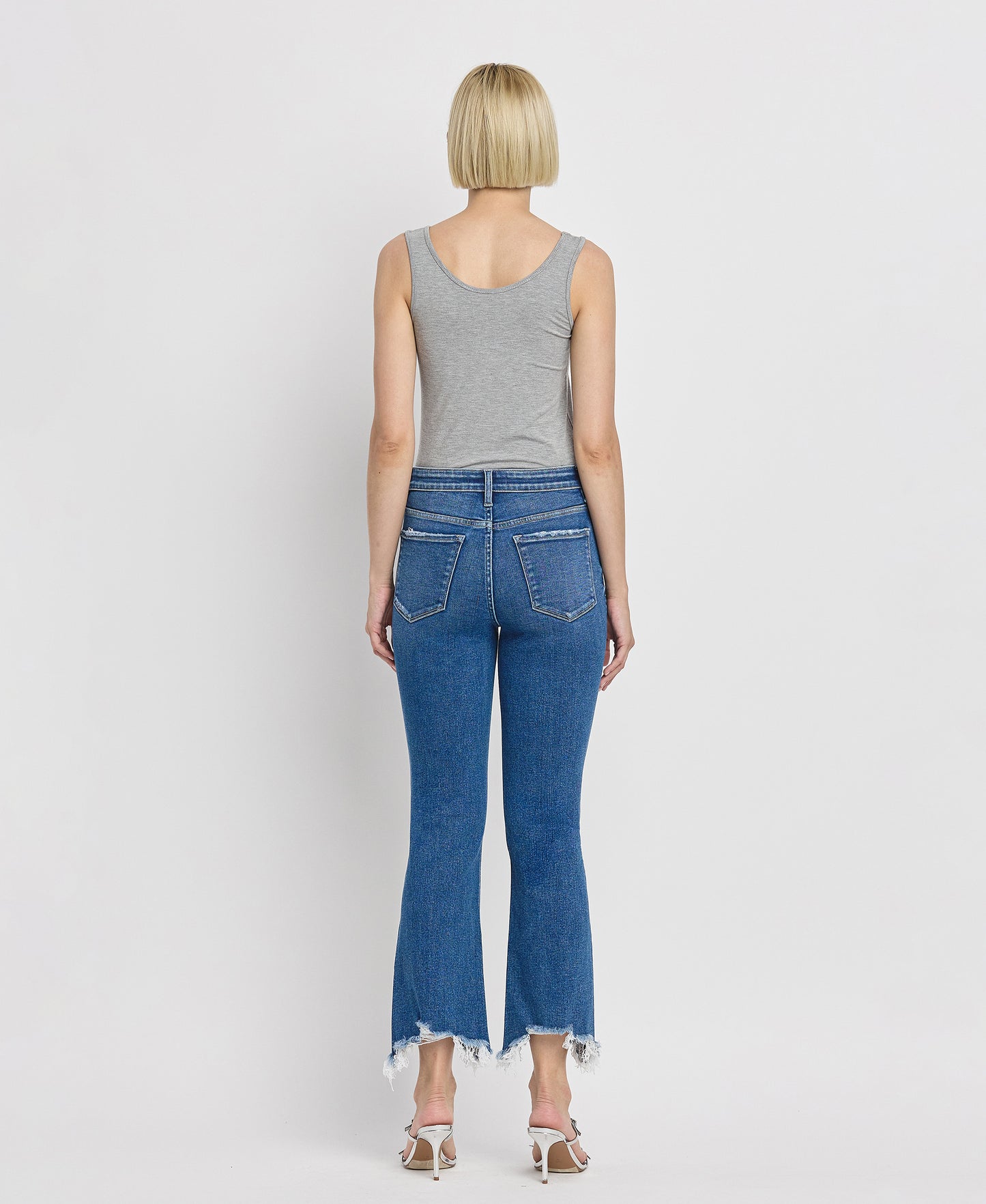 Back product images of  Generosity - High Rise Kick Flare Jeans