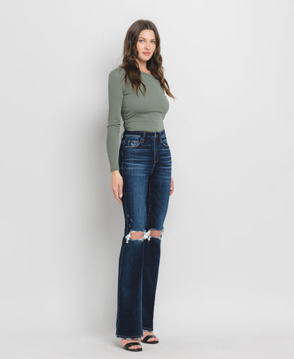 Right 45 degrees product image of Friendly - High Rise Flare Jeans