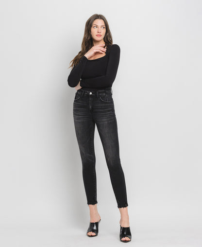 Left 45 degrees product image of Beautifully - High Rise Skinny Jeans