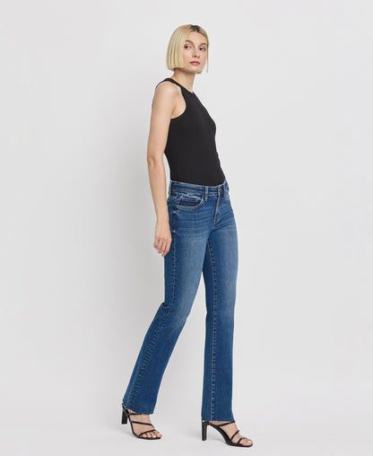 Right 45 degrees product image of Vigilant - Mid Rise Slim Bootcut jeans