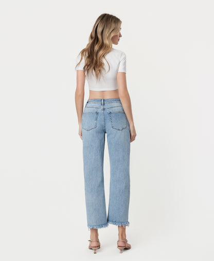 Back product images of Tantalizing - Super High Rise Barrel Jeans
