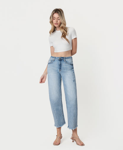 Front product images of Tantalizing - Super High Rise Barrel Jeans