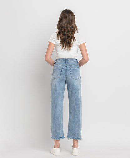 Back product images of Tantalizing - Super High Rise Barrel Leg Jeans