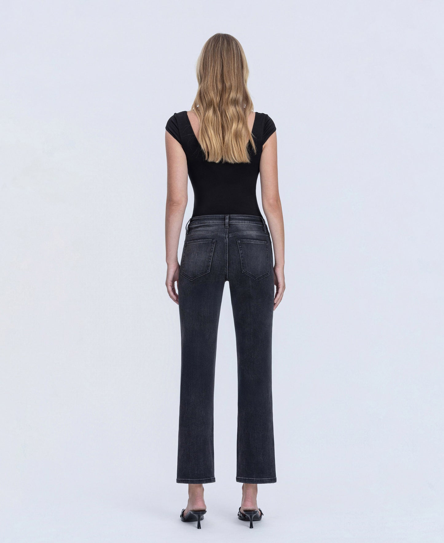 Back product images of Luminary - High Rise Ankle Straight Jeans