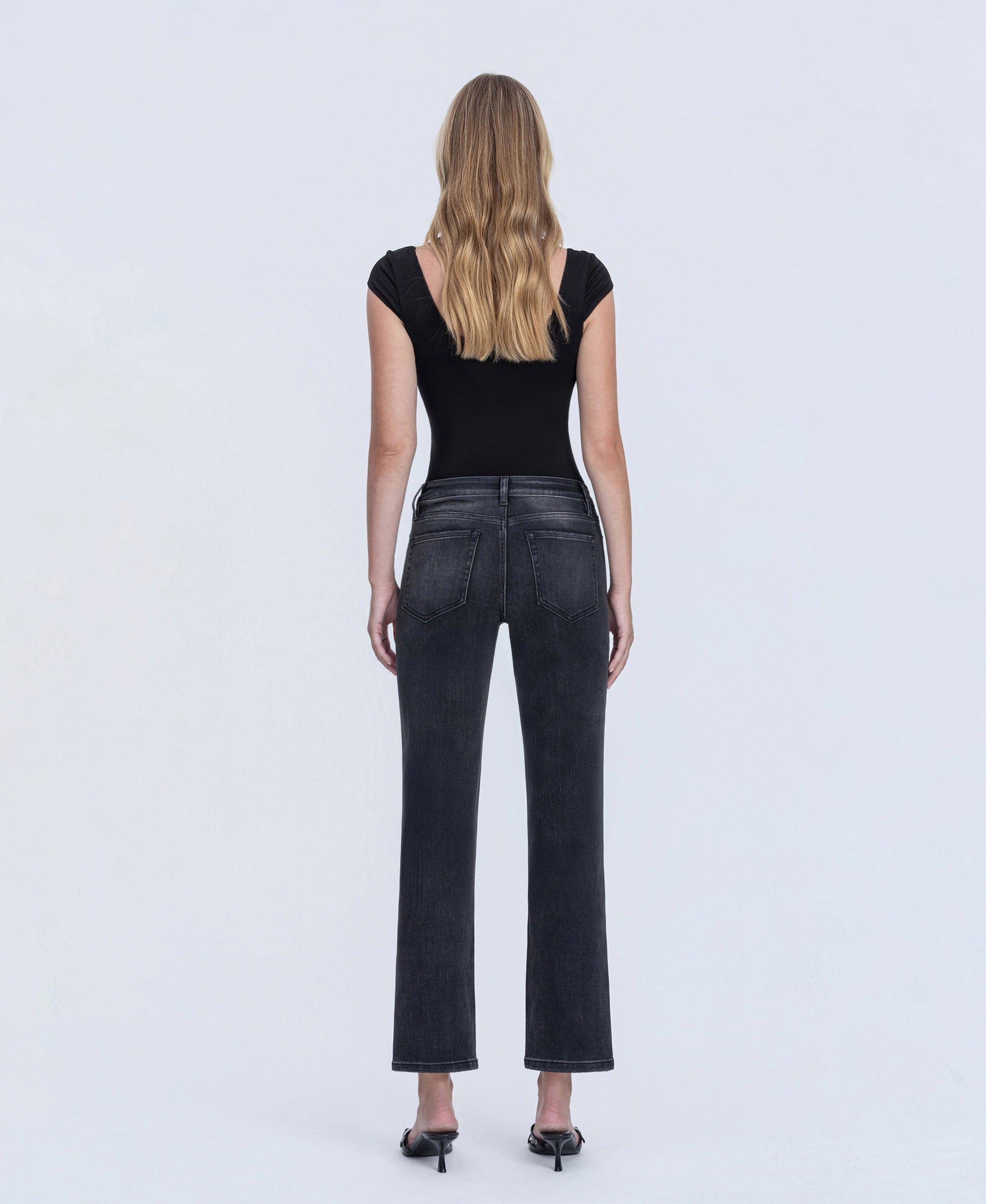 Back product images of Luminary - High Rise Ankle Straight Jeans