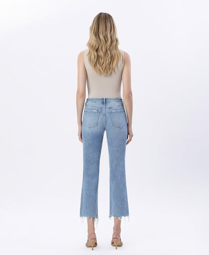 Back product images of Oilivers Twist - High Rise Distressed Crop Straight Jeans
