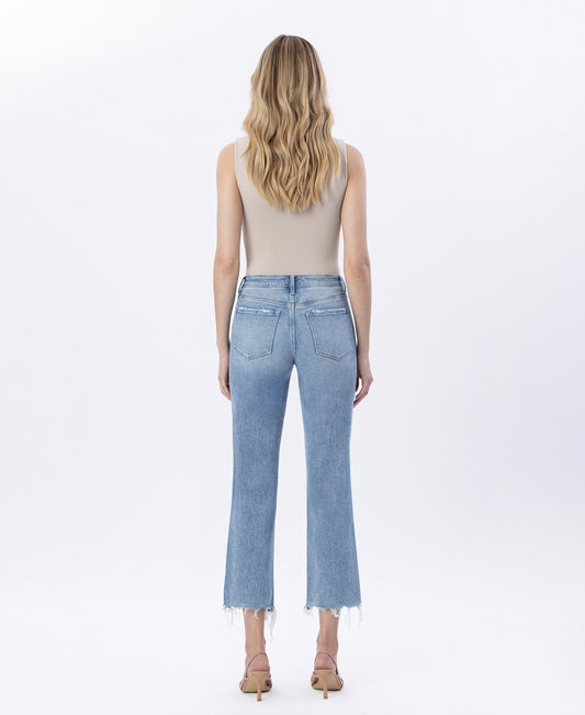 Back product images of Oilivers Twist - High Rise Distressed Crop Straight Jeans
