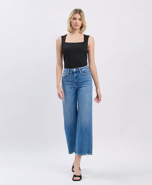 Front product images of Blue Soul - High Rise Crop Wide Jeans