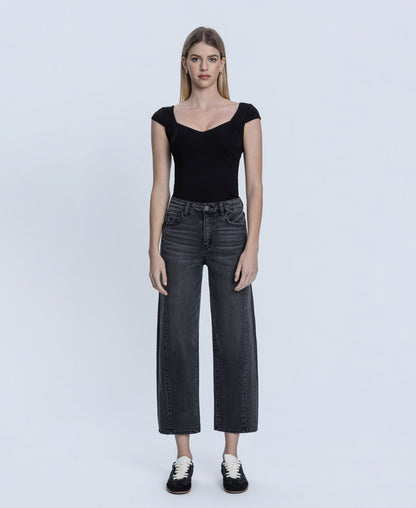 Front product images of Pontoon - Super High Rise Mild Barrel Leg Jeans