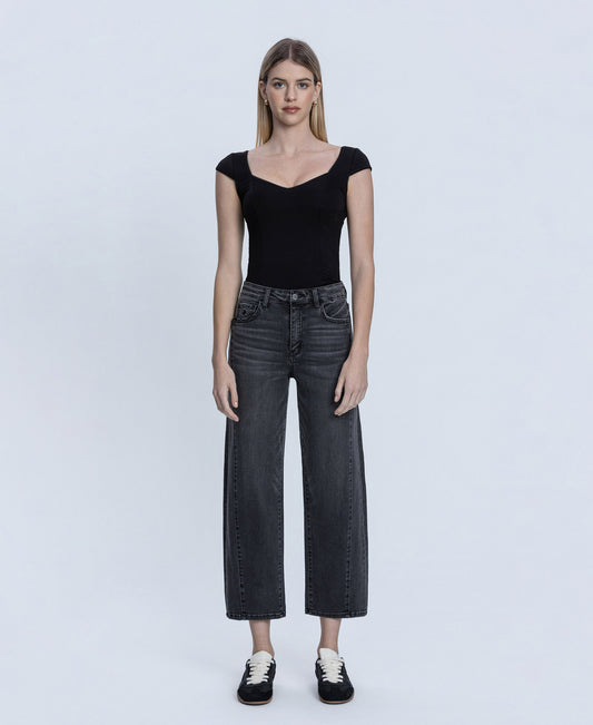 Front product images of Pontoon - Super High Rise Mild Barrel Leg Jeans