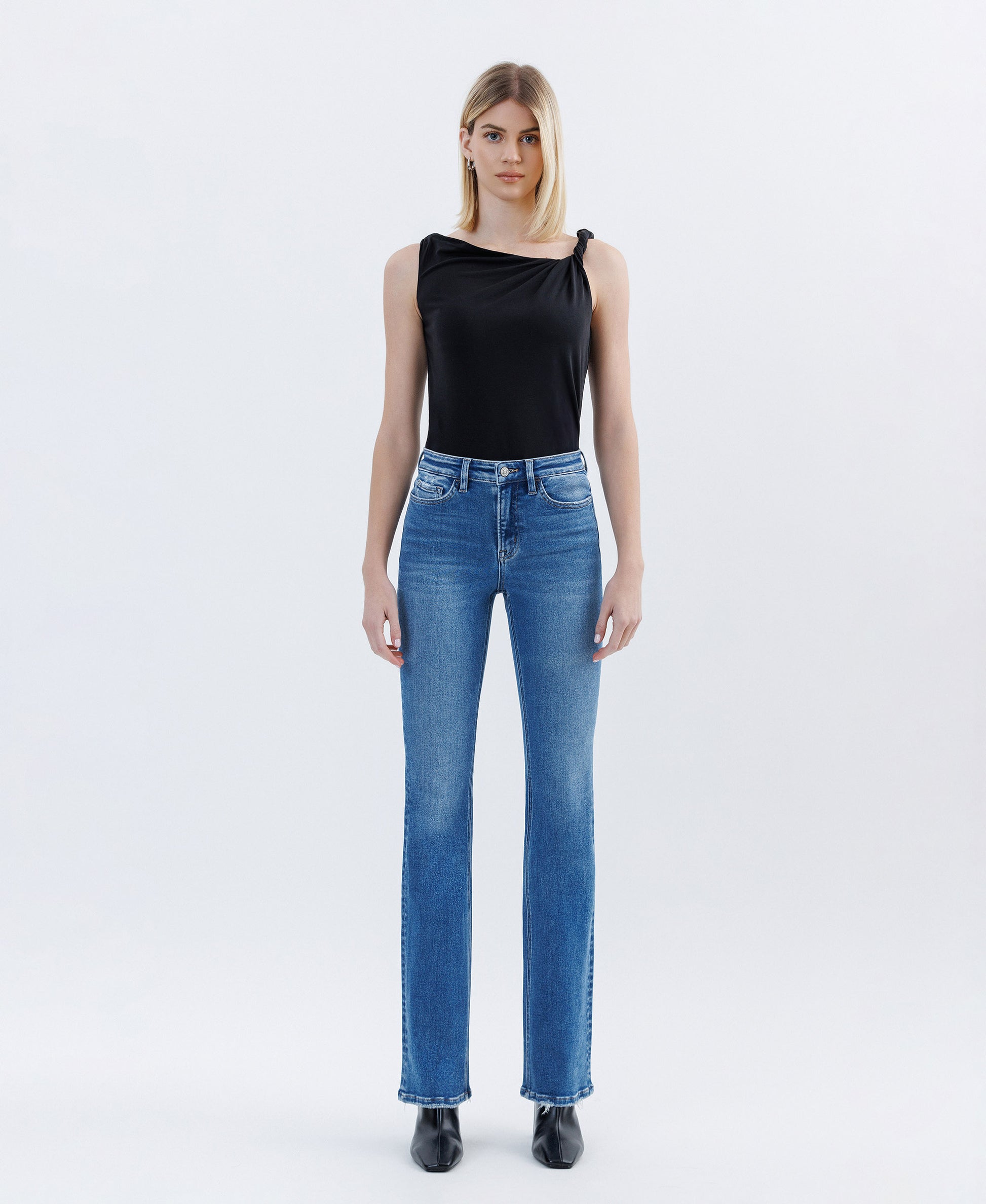 Front product images of Regulator - High Rise Full Length Bootcut Jeans