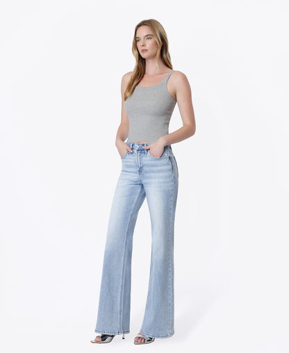 Left 45 degrees product image of Promotor - High Rise Vintage Flare Jeans