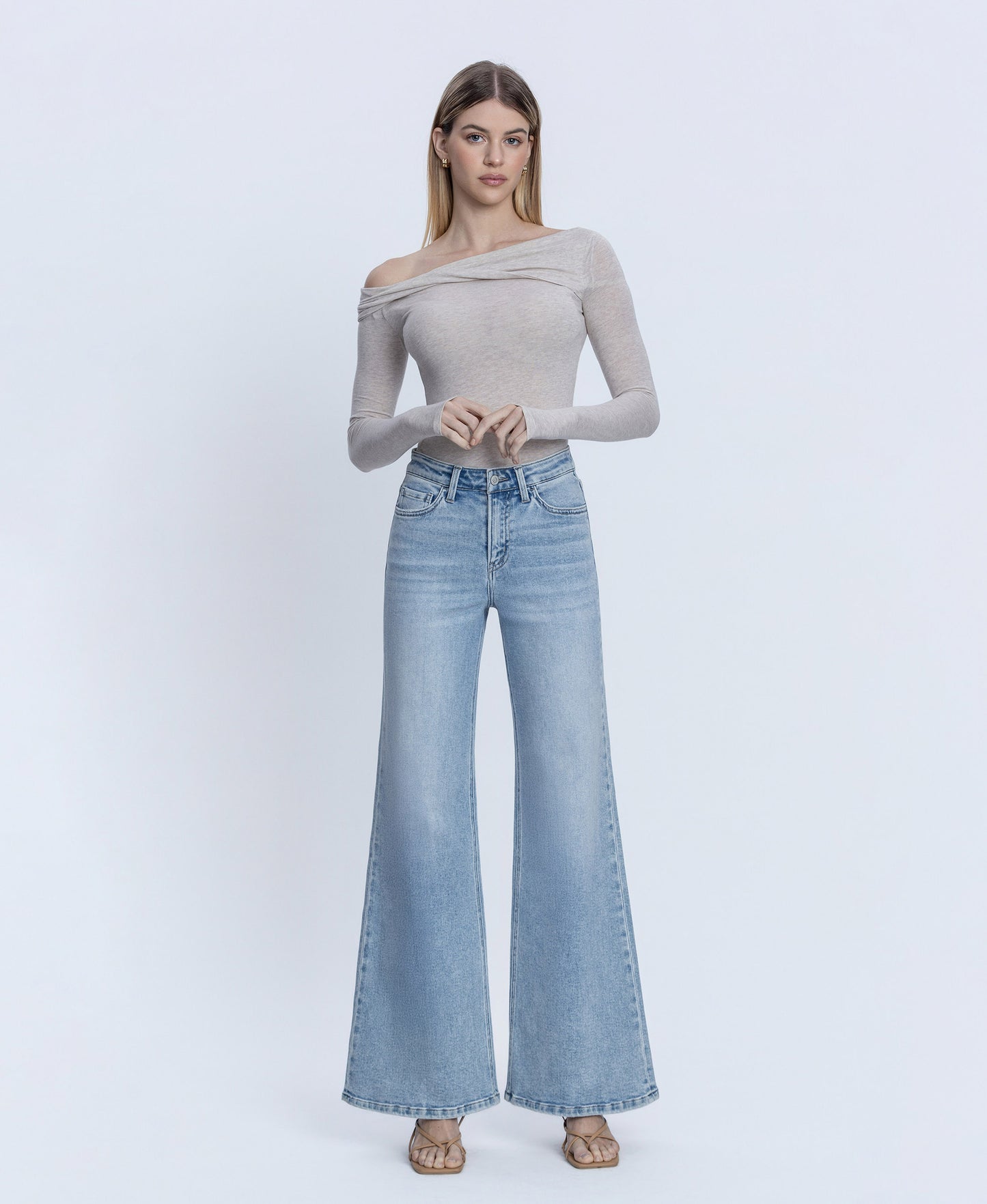 Front product images of Promotor - High Rise Vintage Flare Jeans