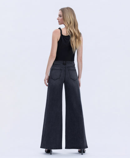 Back product images of Bounce - Super High Rise Full Length Palazzo Twist Jeans