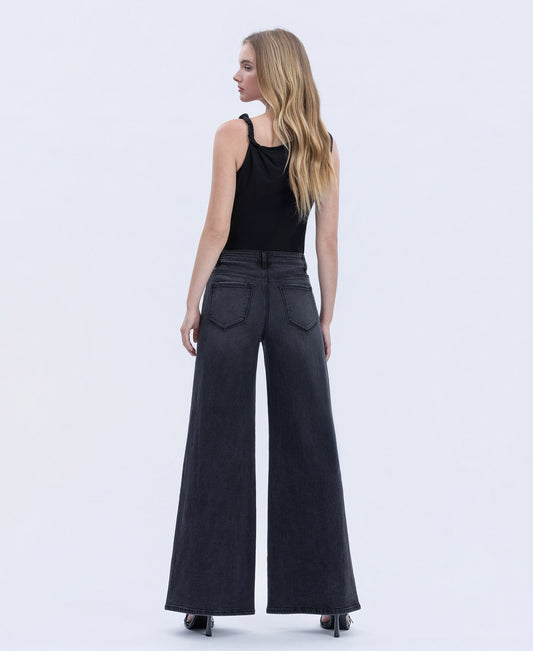 Back product images of Bounce - Super High Rise Full Length Palazzo Twist Jeans