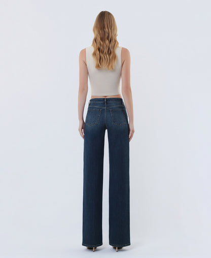 Back product images of Spellbound - Mid Rise Full Length Wide Leg Jeans