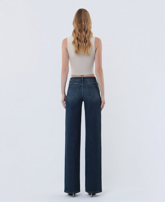 Back product images of Spellbound - Mid Rise Full Length Wide Leg Jeans