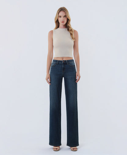 Front product images of Spellbound - Mid Rise Full Length Wide Leg Jeans