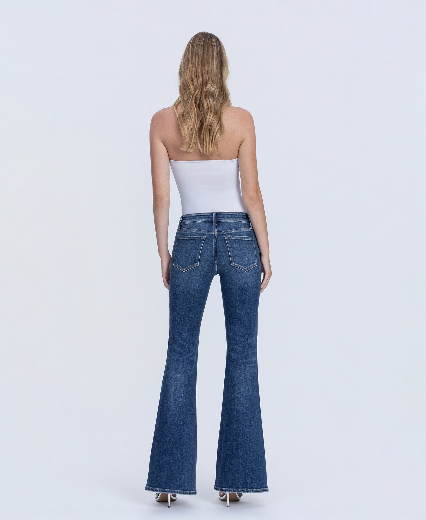 Back product images of Endless - Low Rise Full Length Easy Flare Jeans