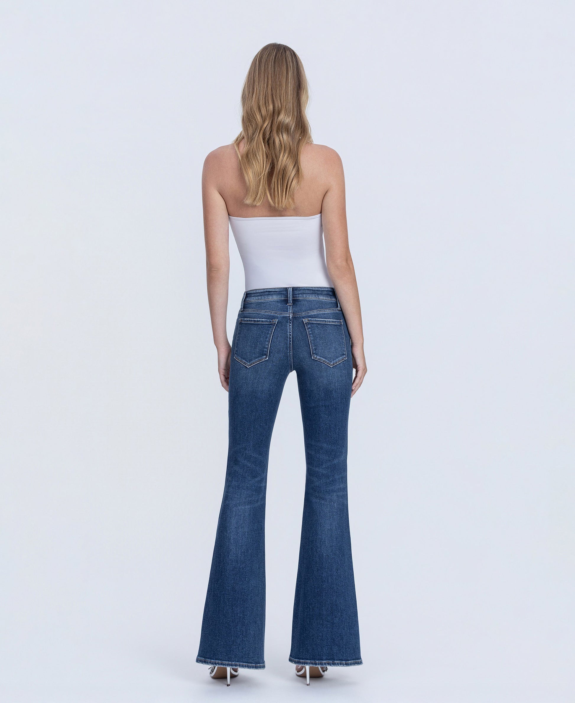 Back product images of Endless - Low Rise Full Length Easy Flare Jeans