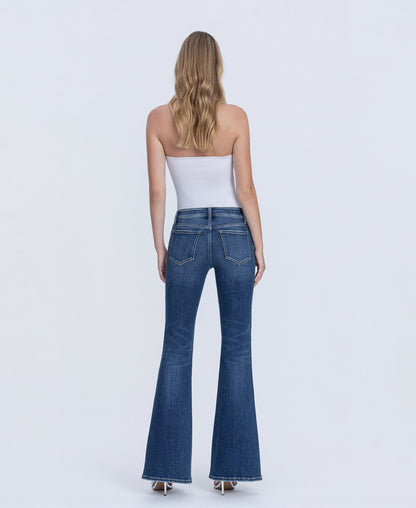 Back product images of Endless - Low Rise Full Length Easy Flare Jeans