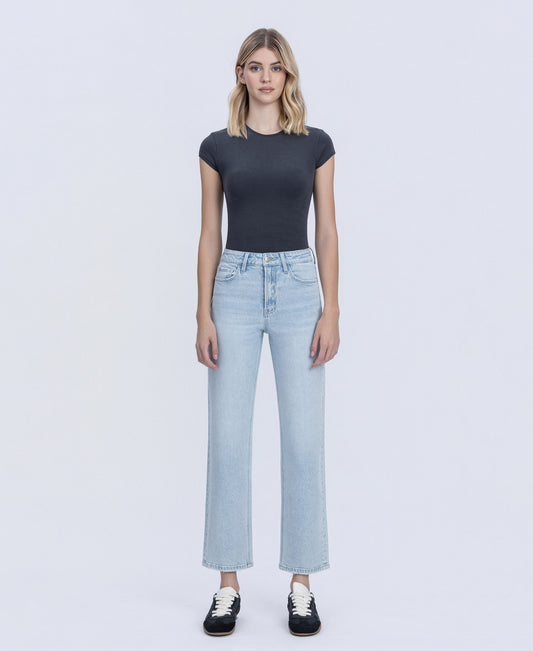 Front product images of Heartache - Super High Rise Tapered Leg Jeans