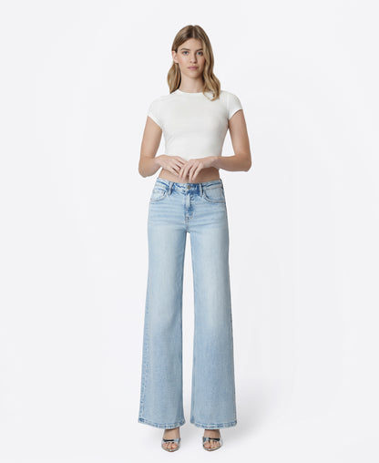 Front product images of Psychedelic - Mid Rise Full Length Wide Leg Jeans