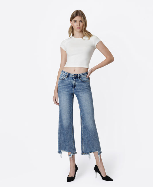 Front product images of Amazing - Mid Rise Crop Vintage Flare Jeans