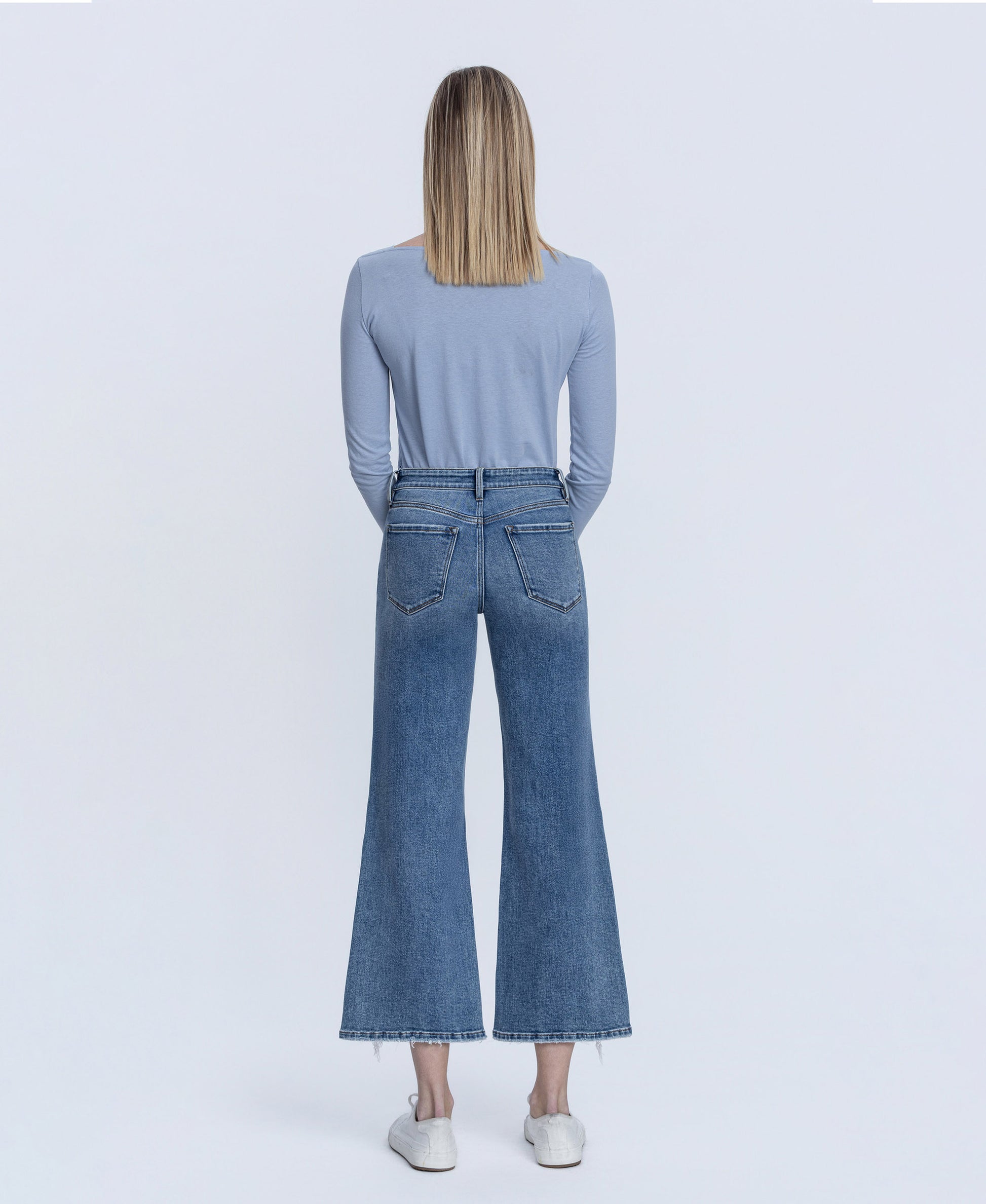 Back product images of Amazing - Mid Rise Crop Vintage Flare Jeans