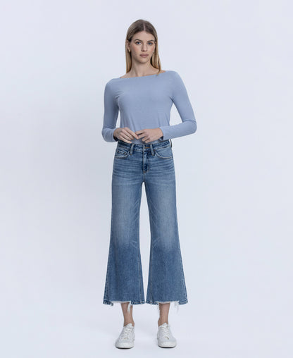 Front product images of Amazing - Mid Rise Crop Vintage Flare Jeans
